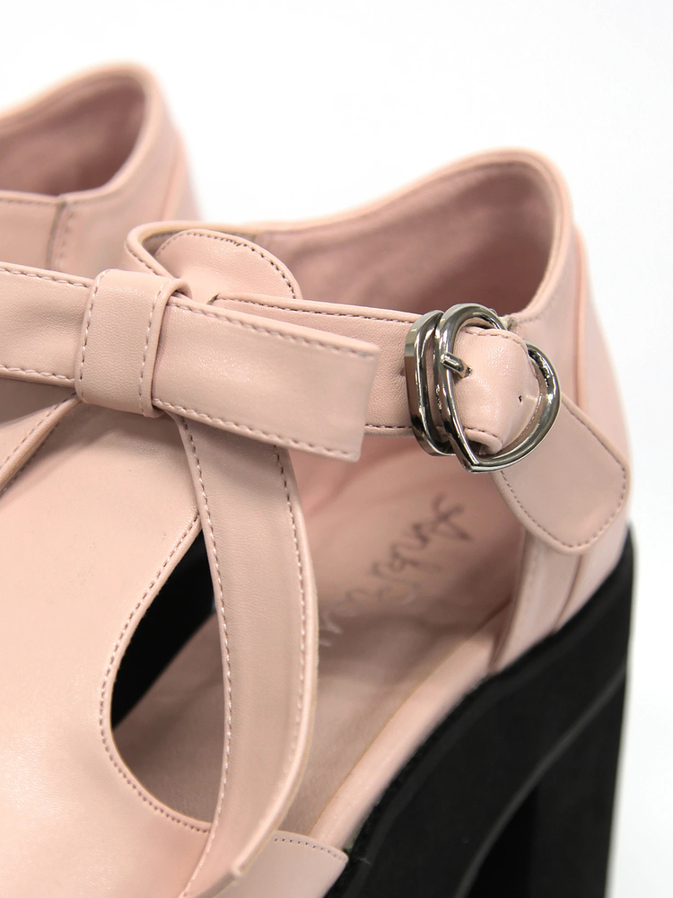 リボン厚底シューズ - Ank Rouge(アンクルージュ)のパンプス