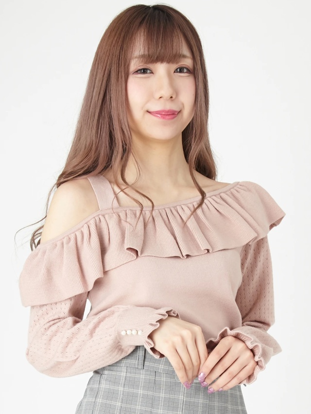 ワンショルダーフリルニット - Ank Rouge(アンクルージュ)のニット  