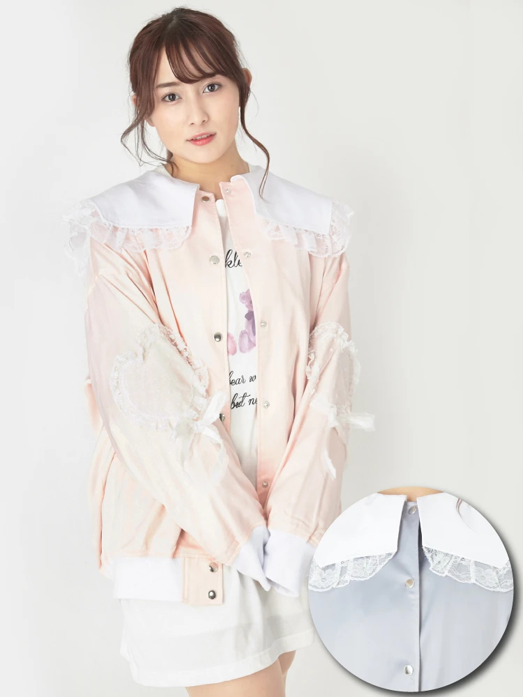 最安値muguet frill sailor collar blouson muguet frill sailor collar blouson