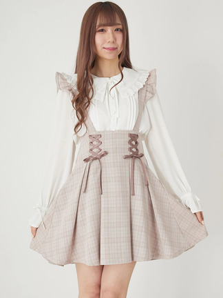 sheller handmade check ensemble アンサンブル
