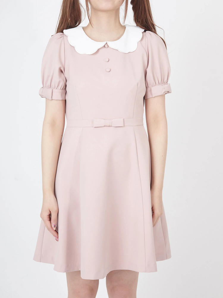 スカラップ衿ドーリーワンピース - Ank Rouge(アンクルージュ)の