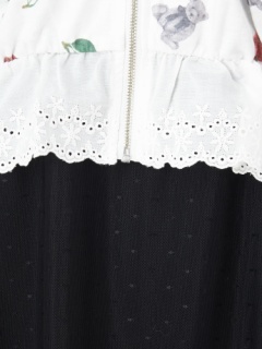 チェリーくま総柄パーカー