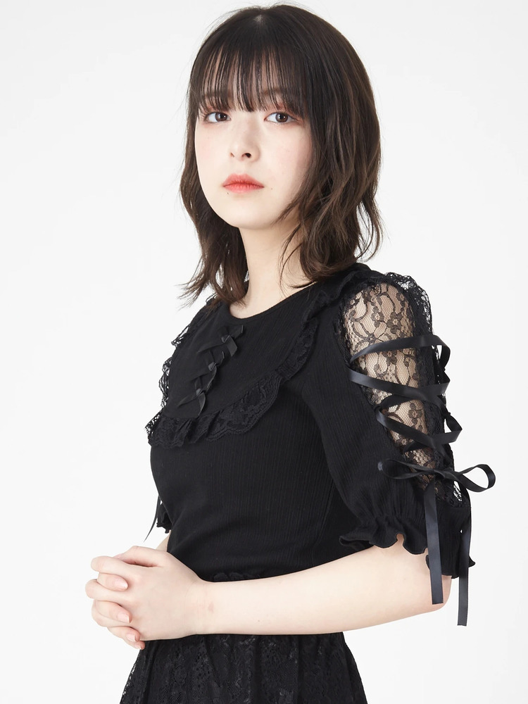 スピンドルテレコTOPS - Ank Rouge(アンクルージュ)のTシャツ