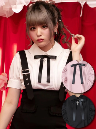 タックフリルブラウス - Ank Rouge(アンクルージュ)のシャツ・ブラウス