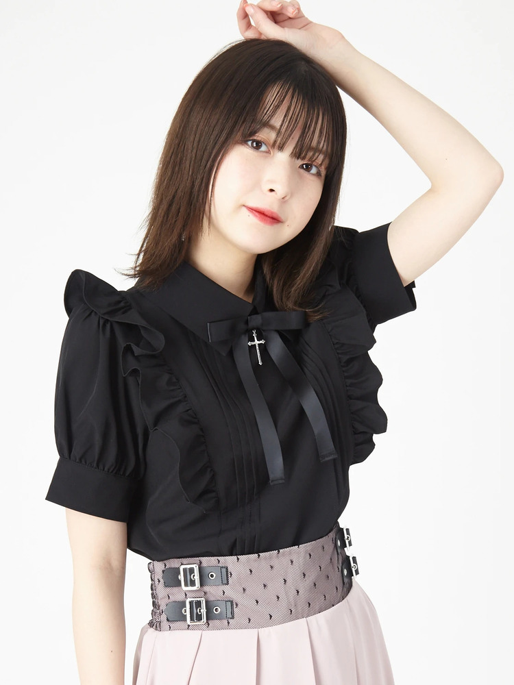 タックフリルブラウス - Ank Rouge(アンクルージュ)のシャツ・ブラウス