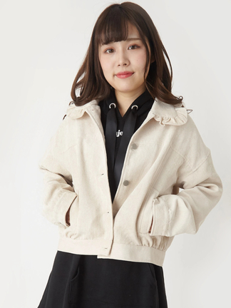 フリルカラーコーデュロイブルゾン - Ank Rouge(アンクルージュ)の