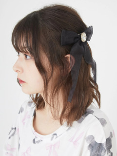 オーガンジーリボンバレッタ