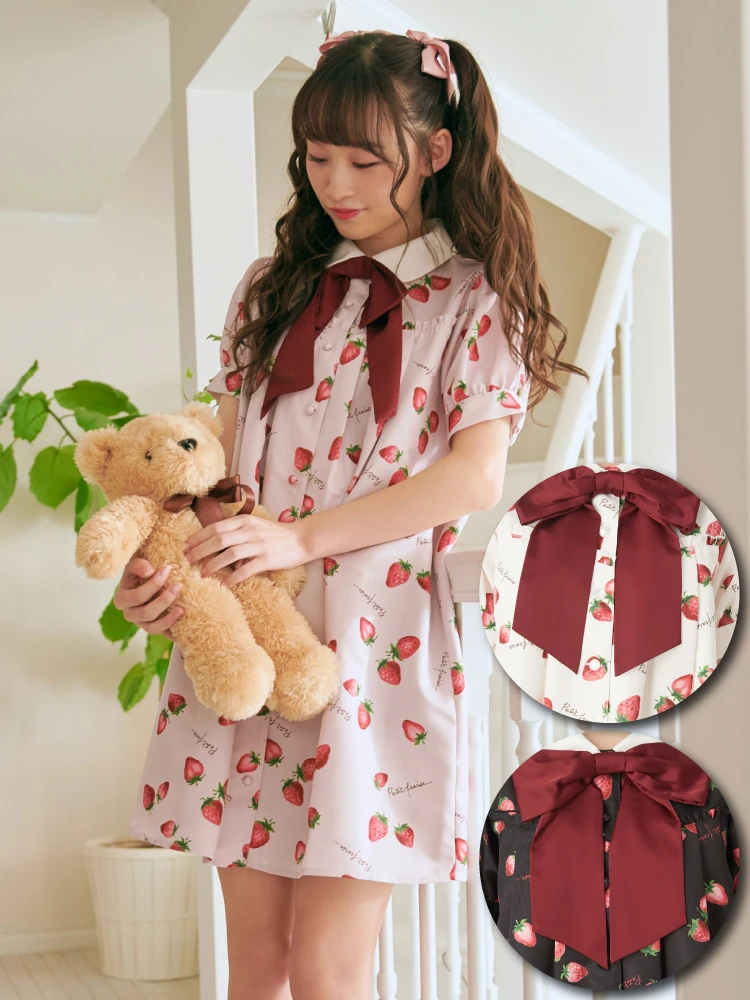 Ank Rouge 丸襟セットアップ風ワンピース