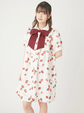 イヴサンローラン80センチ赤色ボレロ、シャツ、ワンピース3点セット イヴ・サンローラン YVES SAINT LAURENT ニット ペチコート付き
