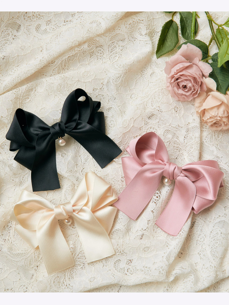 ドロップパールリボンバレッタ - Ank Rouge(アンクルージュ)のヘッド