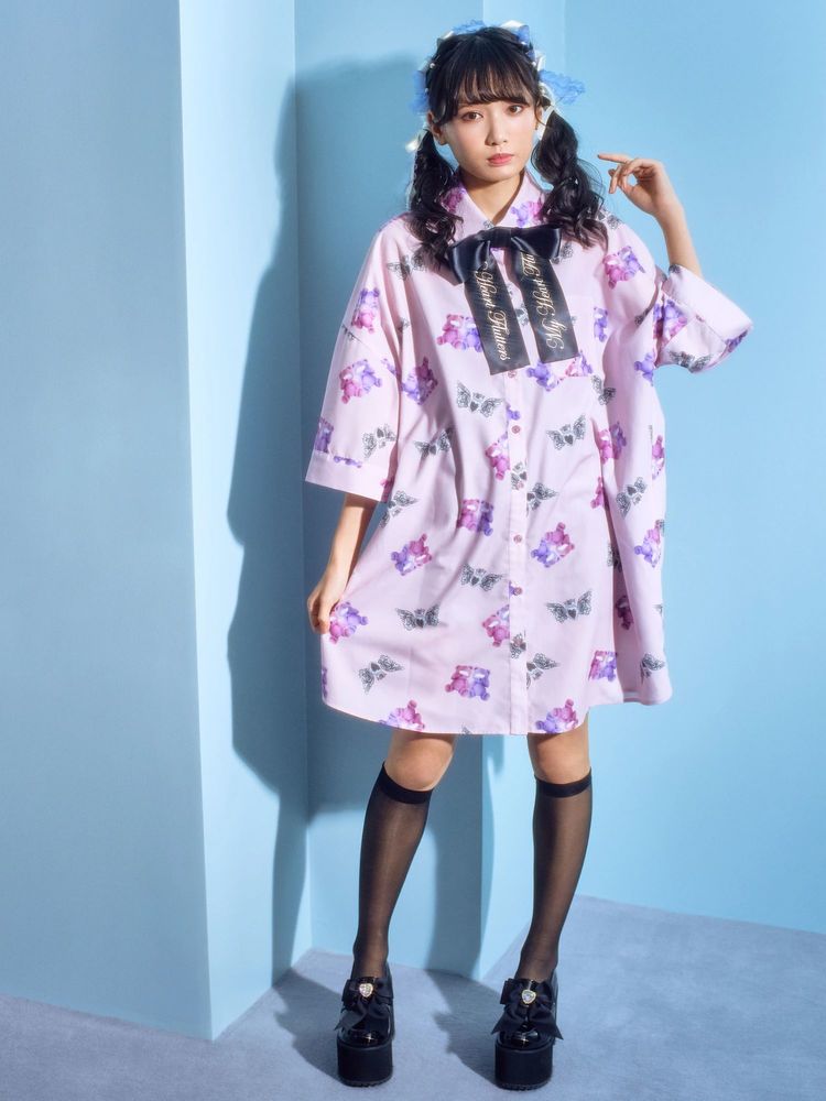 目かくしBigシャツ - Ank Rouge(アンクルージュ)のシャツ・ブラウス