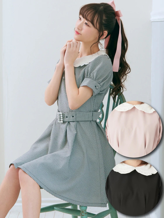新品未使用Rouje ルージュ　ワンピース 中古・古着通販】Rouje (ルージュ) ドットワンピース ブラック