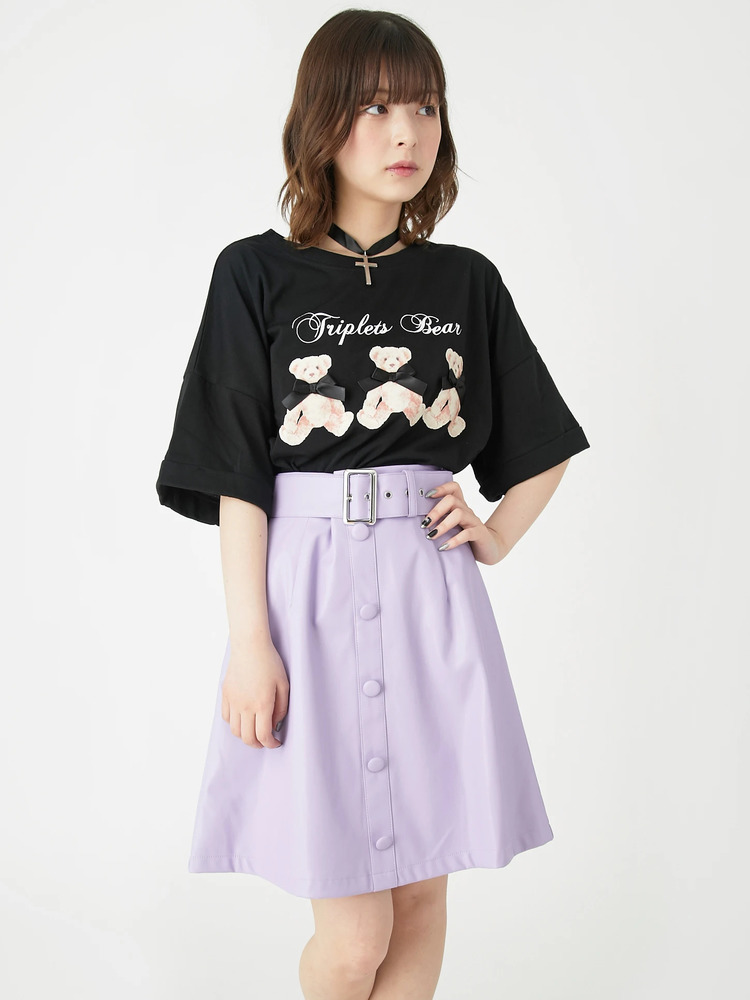 合皮台形スカート - Ank Rouge(アンクルージュ)のスカート