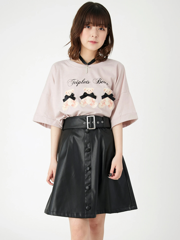 合皮台形スカート - Ank Rouge(アンクルージュ)のスカート