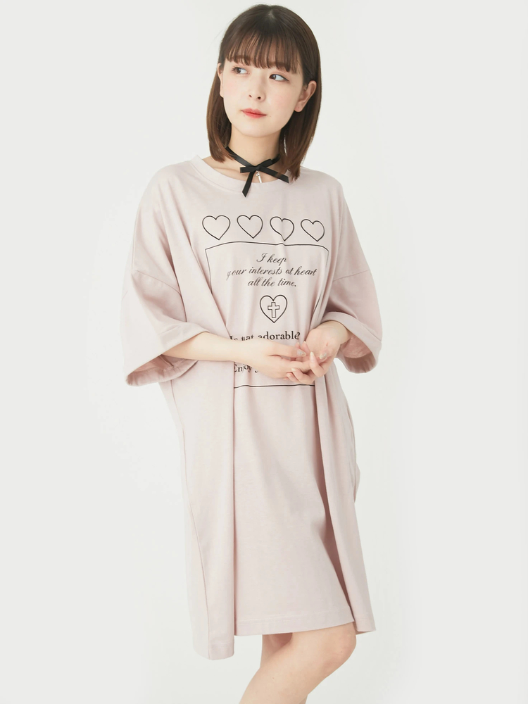 チョーカー付きBigTシャツ - Ank Rouge(アンクルージュ)のTシャツ