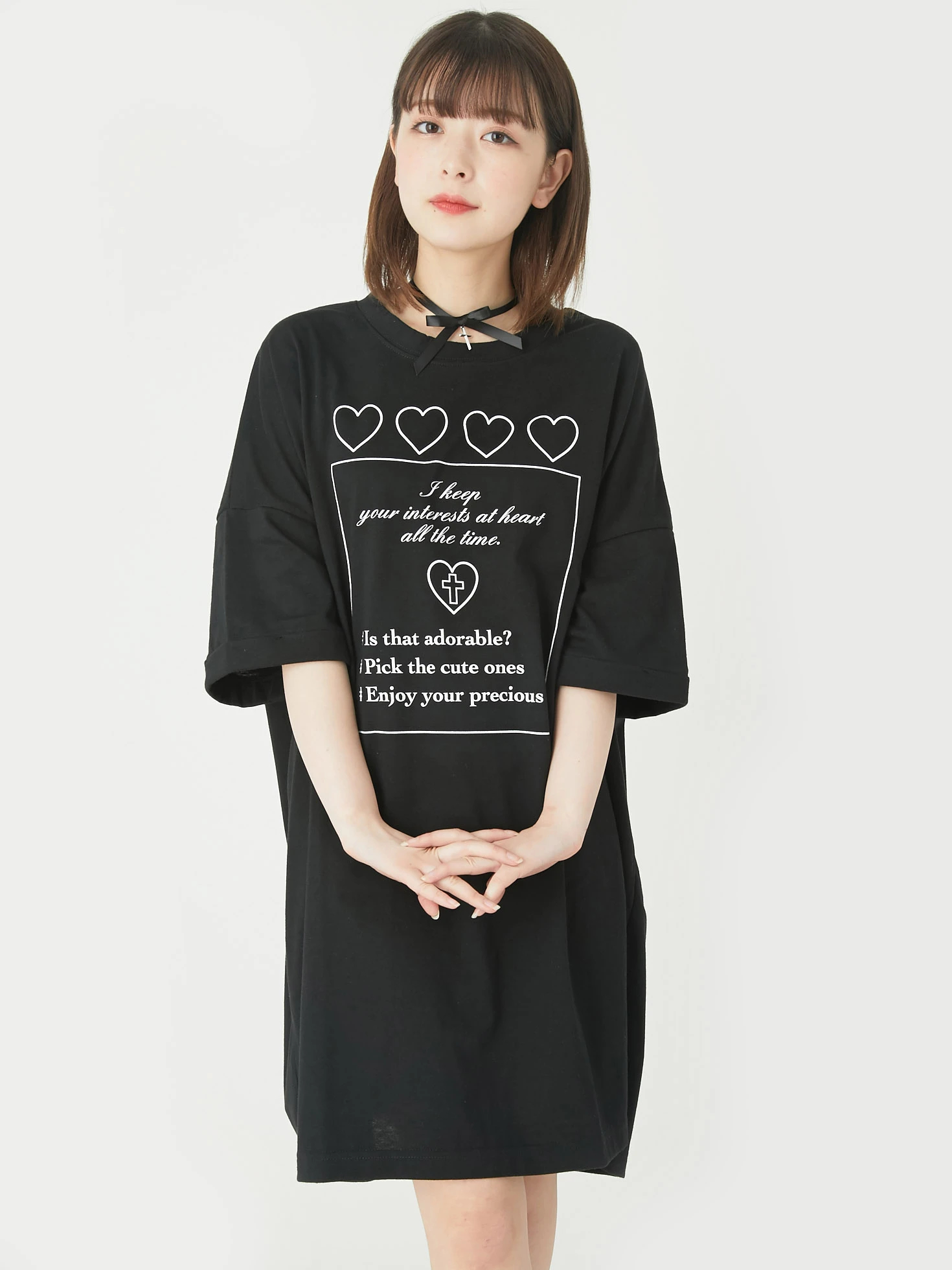 チョーカー付きBigTシャツ - Ank Rouge(アンクルージュ)のTシャツ ...