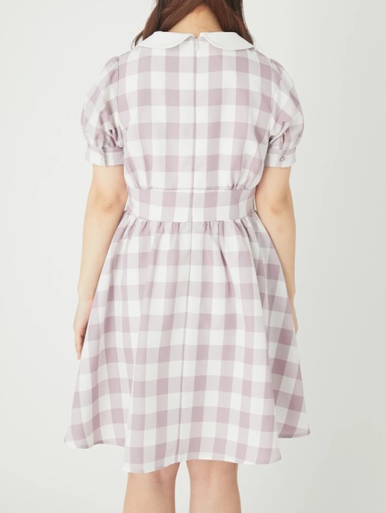 ブロックチェックパフワンピース Ank Rouge アンクルージュ のワンピース ファッション通販 Ailand アイランド