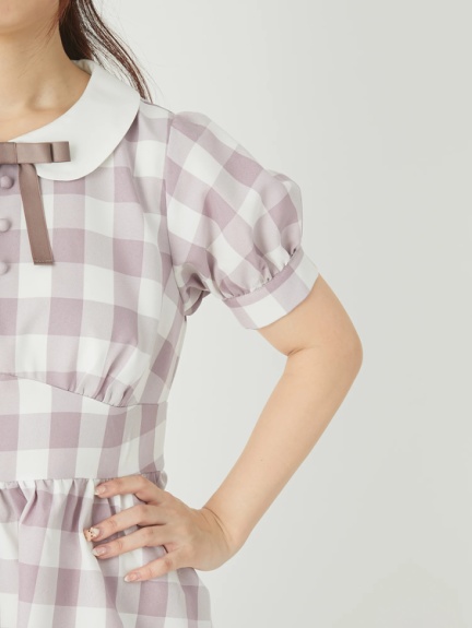 ブロックチェックパフワンピース Ank Rouge アンクルージュ のワンピース ファッション通販 Ailand アイランド ブロックチェックパフワンピース Ank Rouge アンクルージュ のワンピース ファッション通販 Ailand アイランド