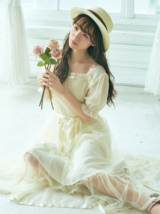 ティアードチュールロングワンピース - Ank Rouge(アンクルージュ)の