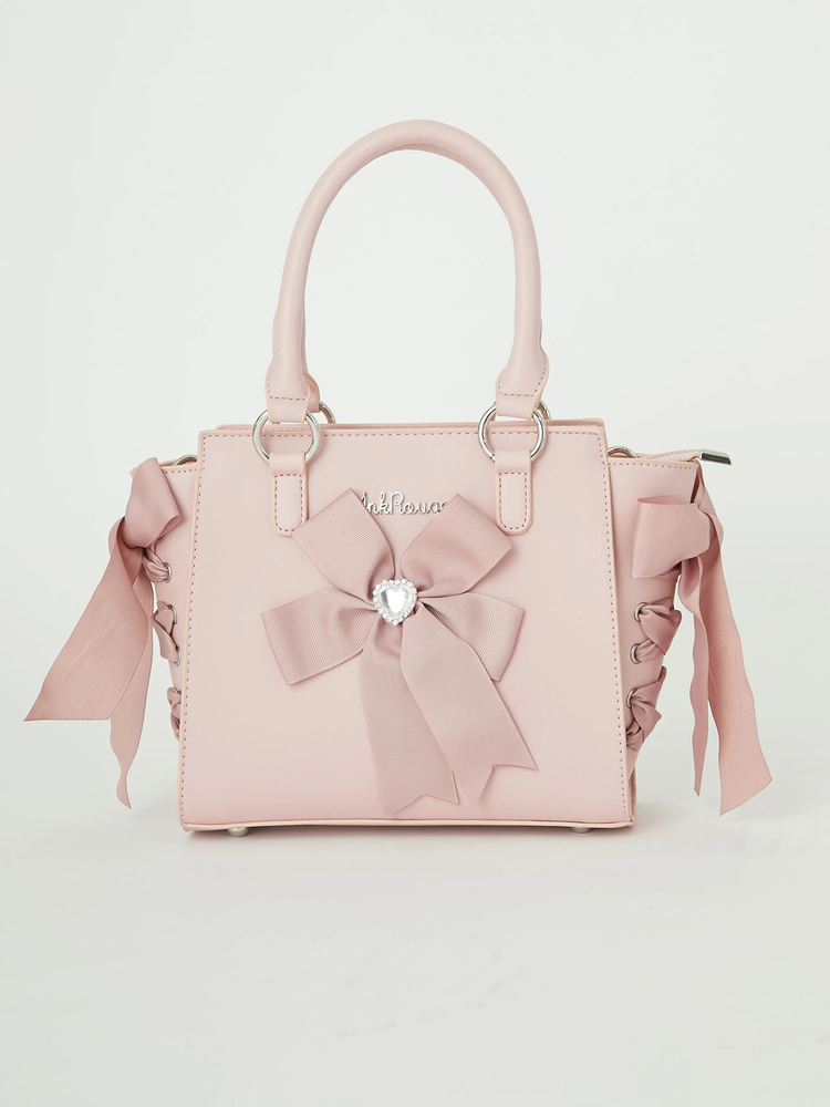 ビジューリボンショルダーBAG バッグ ピンク ♡ Ank Rouge ビジューリボンショルダーBAG - Ank Rouge(アンクルージュ)の