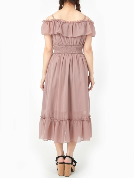 オフショルシフォンロングop Ank Rouge アンクルージュ のワンピース ファッション通販 Ailand アイランド