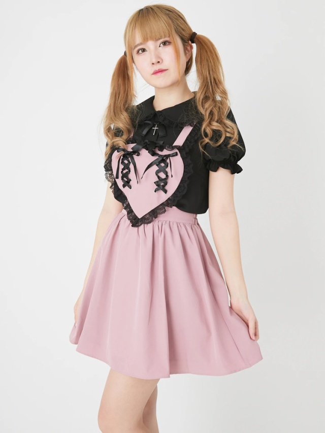 スピンドルハートエプロンワンピース - Ank Rouge(アンクルージュ)の  