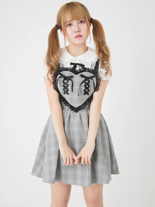 スピンドルハートエプロンワンピース - Ank Rouge(アンクルージュ)の  