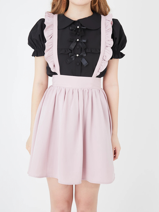 Ank Rouge♡スカート♡新品未使用♡量産型 Ank Rouge - □Ank Rouge□合皮ベルトギャザースカート ブラック