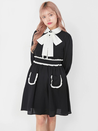 ポケットフリルOP - Ank Rouge(アンクルージュ)のワンピース