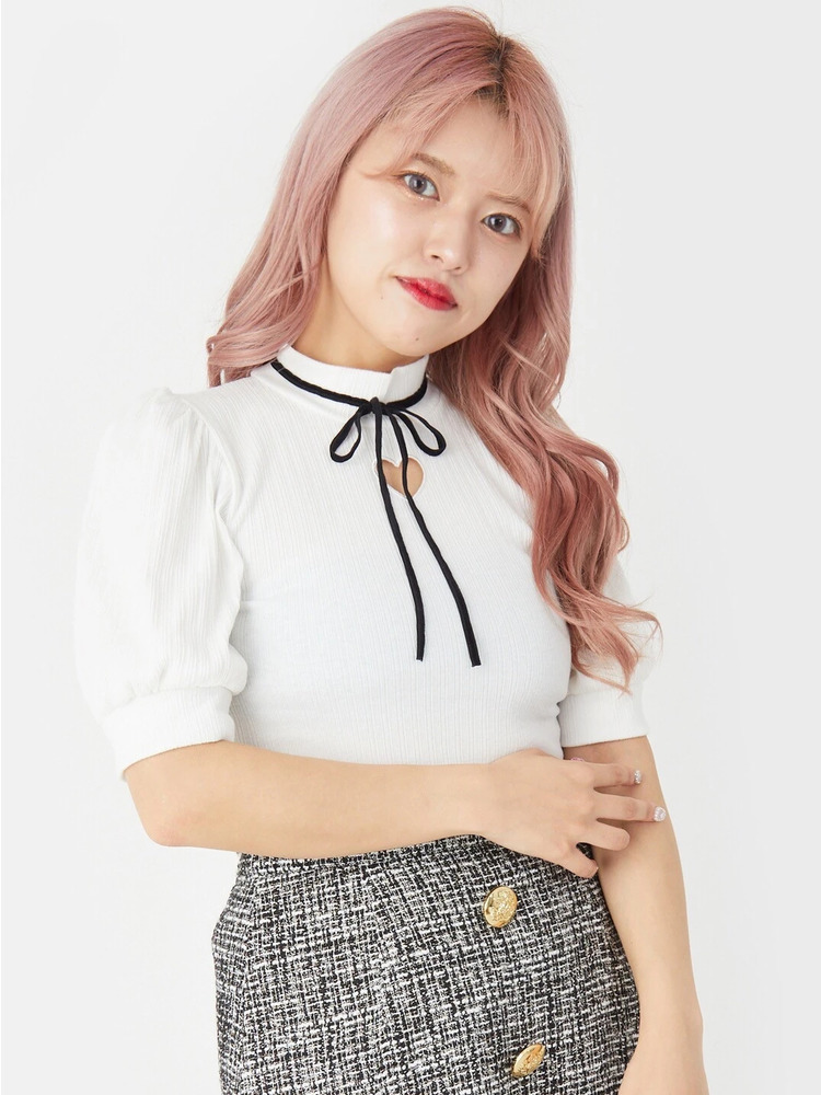 ハートくりぬきTOPS - Ank Rouge(アンクルージュ)のTシャツ