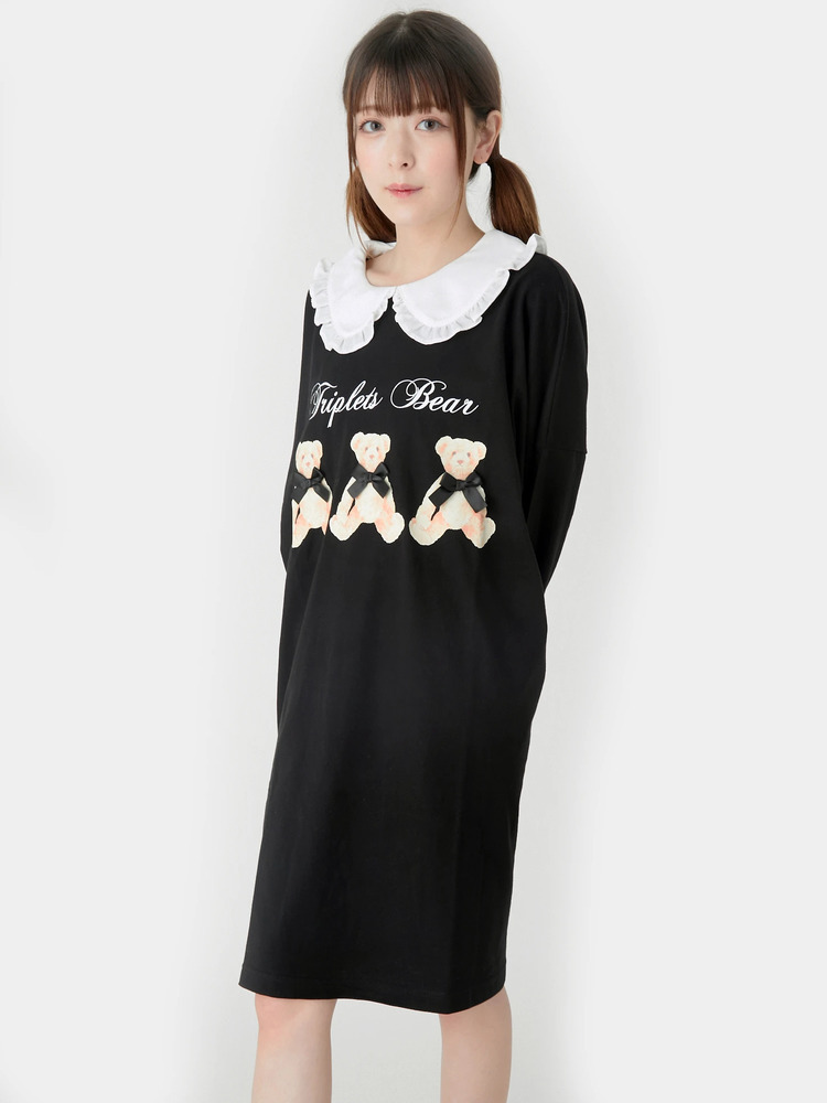 Ank Rouge ロングTシャツ クマ くまちゃんロンTe - Ank Rouge(アンクルージュ)のTシャツ
