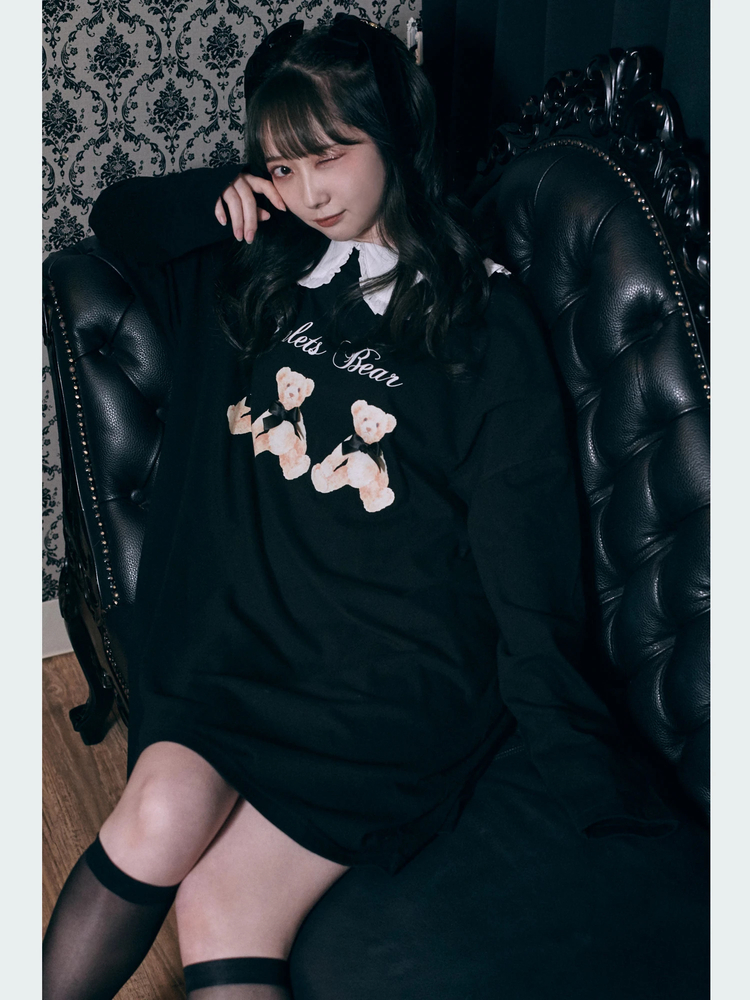 3匹のくまちゃんロンTE - Ank Rouge(アンクルージュ)のTシャツ