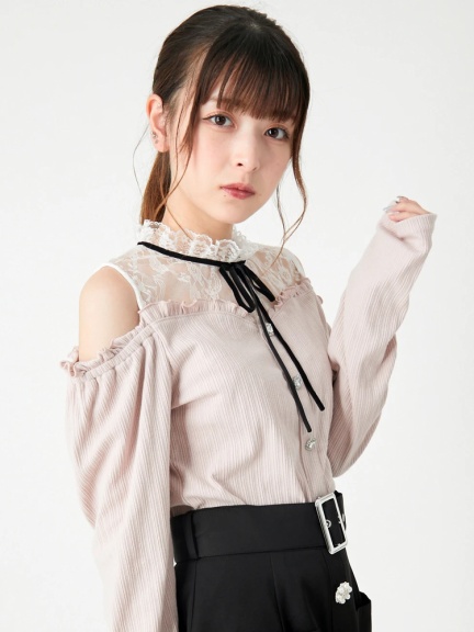 レースドッキングtops Ank Rouge アンクルージュ のtシャツ カットソー ファッション通販 Ailand アイランド