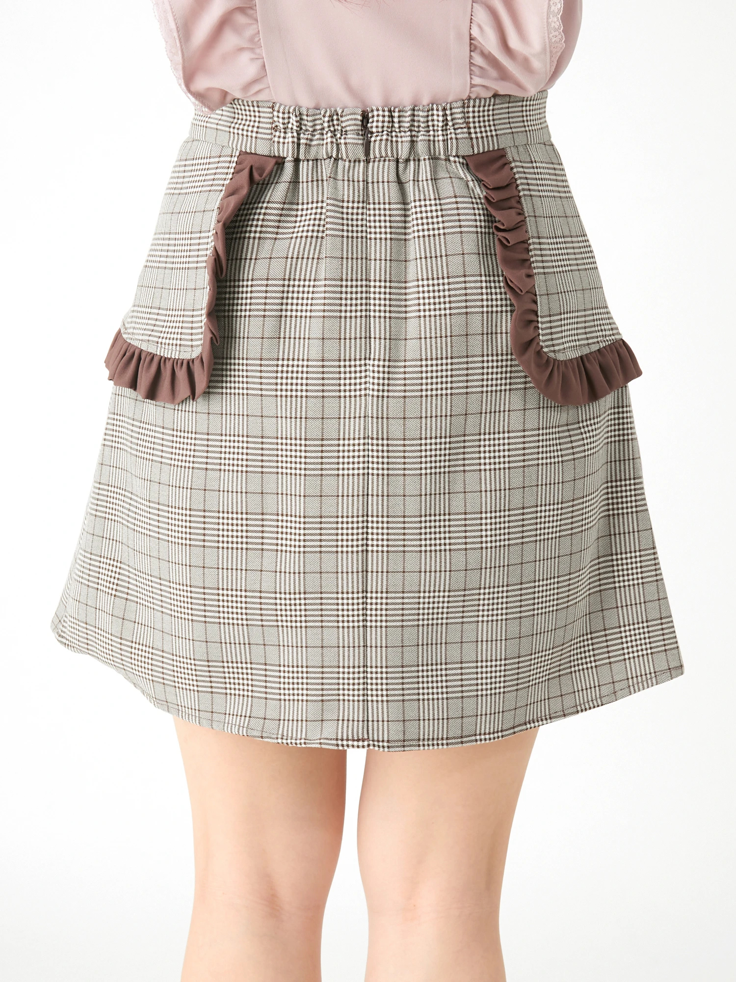 サイドフリル台形ミニスカート - Ank Rouge(アンクルージュ)のスカート 