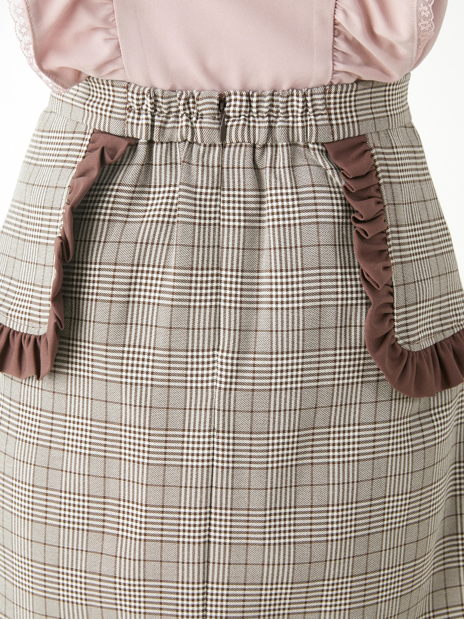サイドフリル台形ミニスカート - Ank Rouge(アンクルージュ)のスカート 