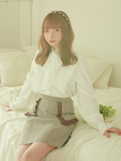 サイドフリル台形ミニスカート