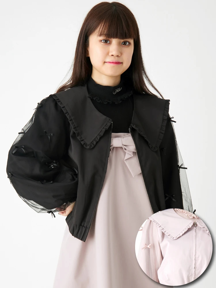 チュールリボンセーラーブルゾン - Ank Rouge(アンクルージュ)の