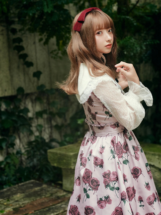 新品タグ付き＊manielle マニエル フリル ワンピース ベージュ系 Melt roseフリルJSK - Ank Rouge(アンクルージュ)のワンピース