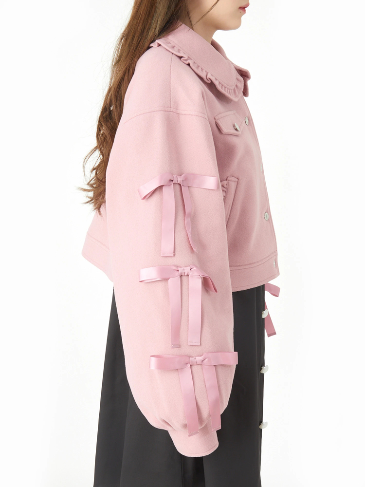 リボンブルゾン - Ank Rouge(アンクルージュ)のブルゾン｜ファッション