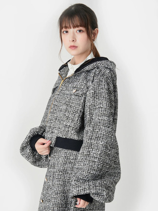 ツイードブルゾン - Ank Rouge(アンクルージュ)のブルゾン