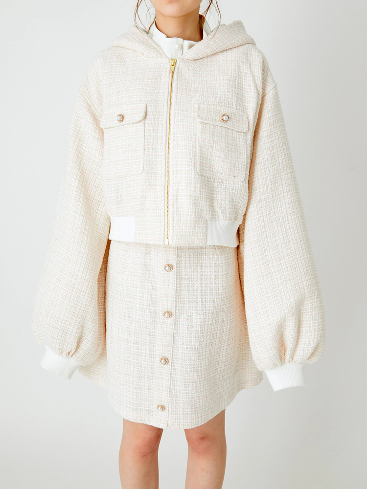 ツイードブルゾン - Ank Rouge(アンクルージュ)のブルゾン