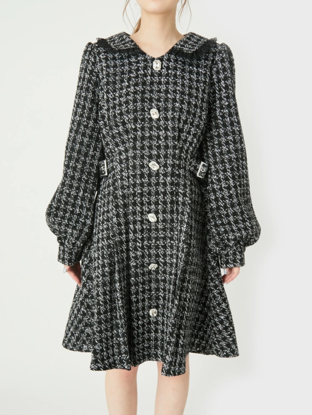 ビジューツイードOP - Ank Rouge(アンクルージュ)のワンピース  