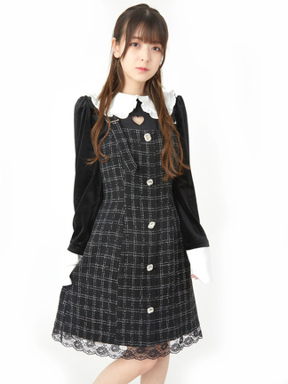 【新品】Rady キラキラ♡ビジューボタン ラインスタジャン ビジューボタンJSK - Ank Rouge(アンクルージュ)のワンピース