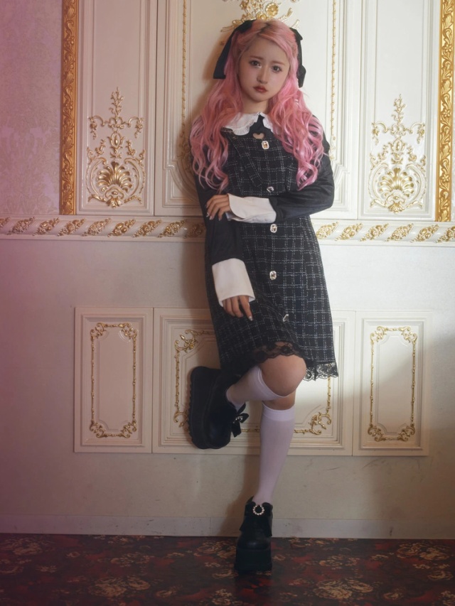 ビジューボタンJSK - Ank Rouge(アンクルージュ)のワンピース  