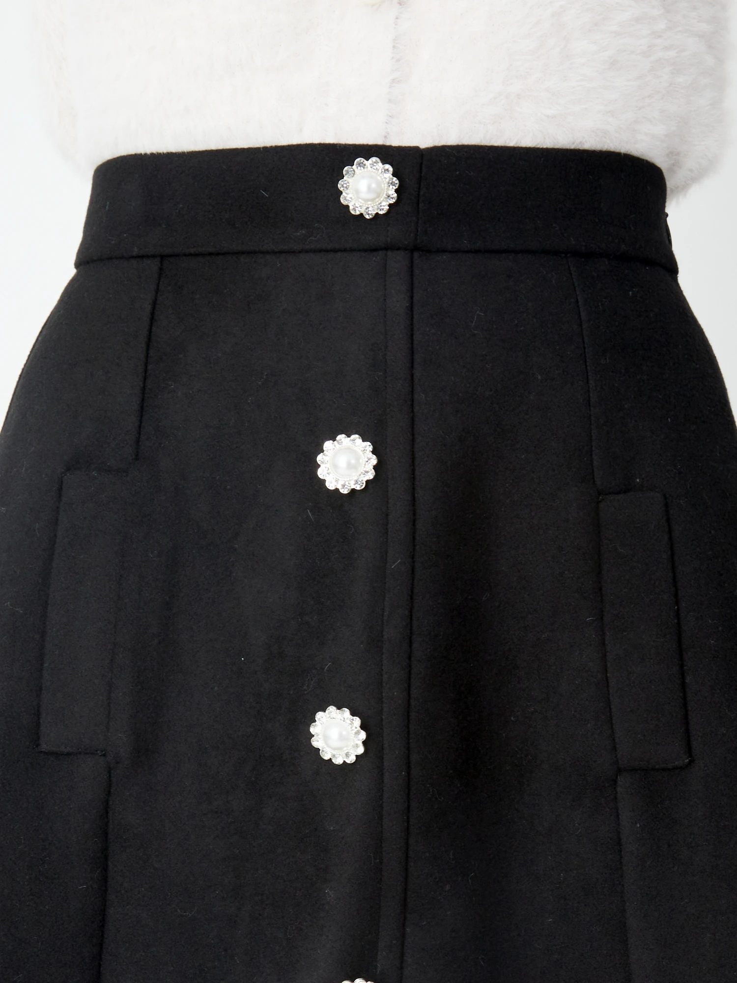 フロントパールボタンスカート - Ank Rouge(アンクルージュ)のスカート