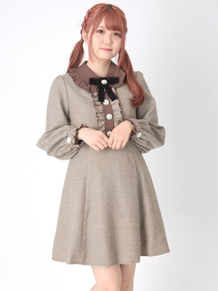 千鳥柄フレアーop Ank Rouge アンクルージュ のワンピース ファッション通販 Ailand アイランド