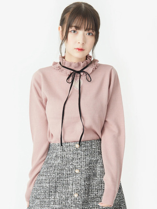 ky☆様　5つドット、２つ濃いピンク、ハート追加⭕️2 月14日まで着(23日使用 ハートくりぬきニット - Ank Rouge(アンクルージュ)のニット
