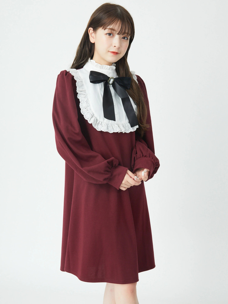 アンクルージュ　カメオ付きリボン　ワンピース カメオリボンクラシカルブラウス - Ank Rouge(アンクルージュ)の