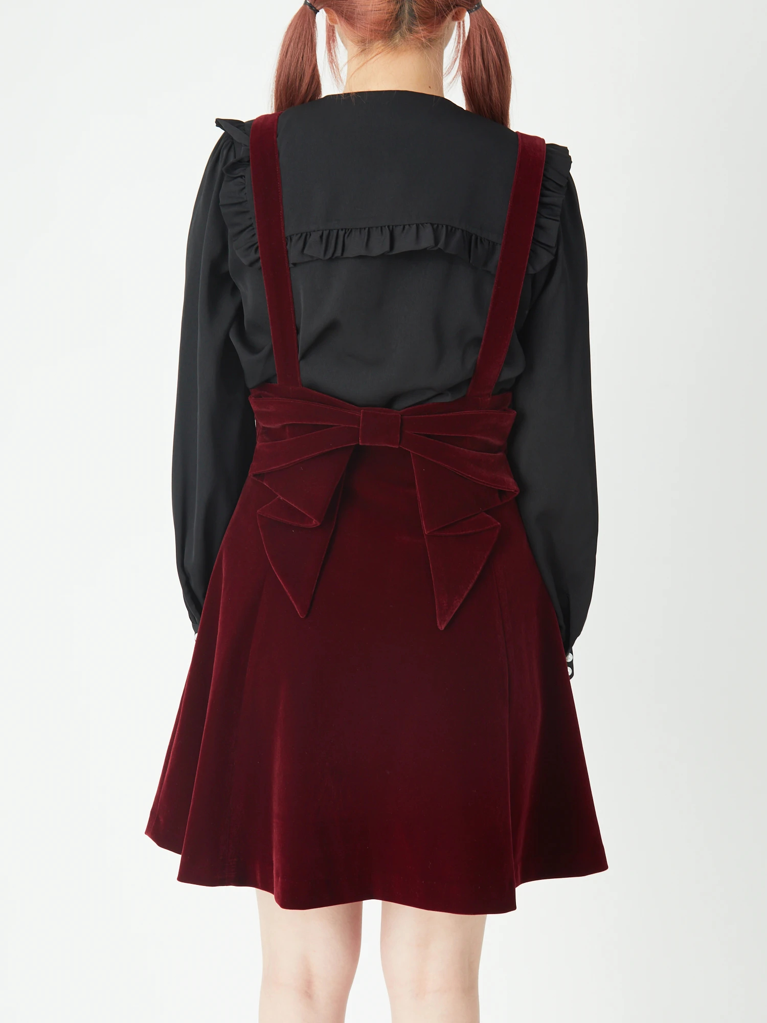BACKリボンベロアスカート - Ank Rouge(アンクルージュ)のスカート