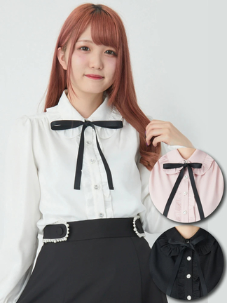 【韓国発】オープンフリルアンバランスラインセットアップ MA*RS】【2点SET】クロス刺繍3段フリルセットアップ - BLK/BLK